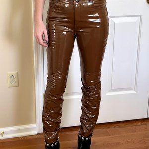 commando® Faux Patent Leather 5-Pocket Pants | Cinnamon | XS (NEW w/ TAGS)